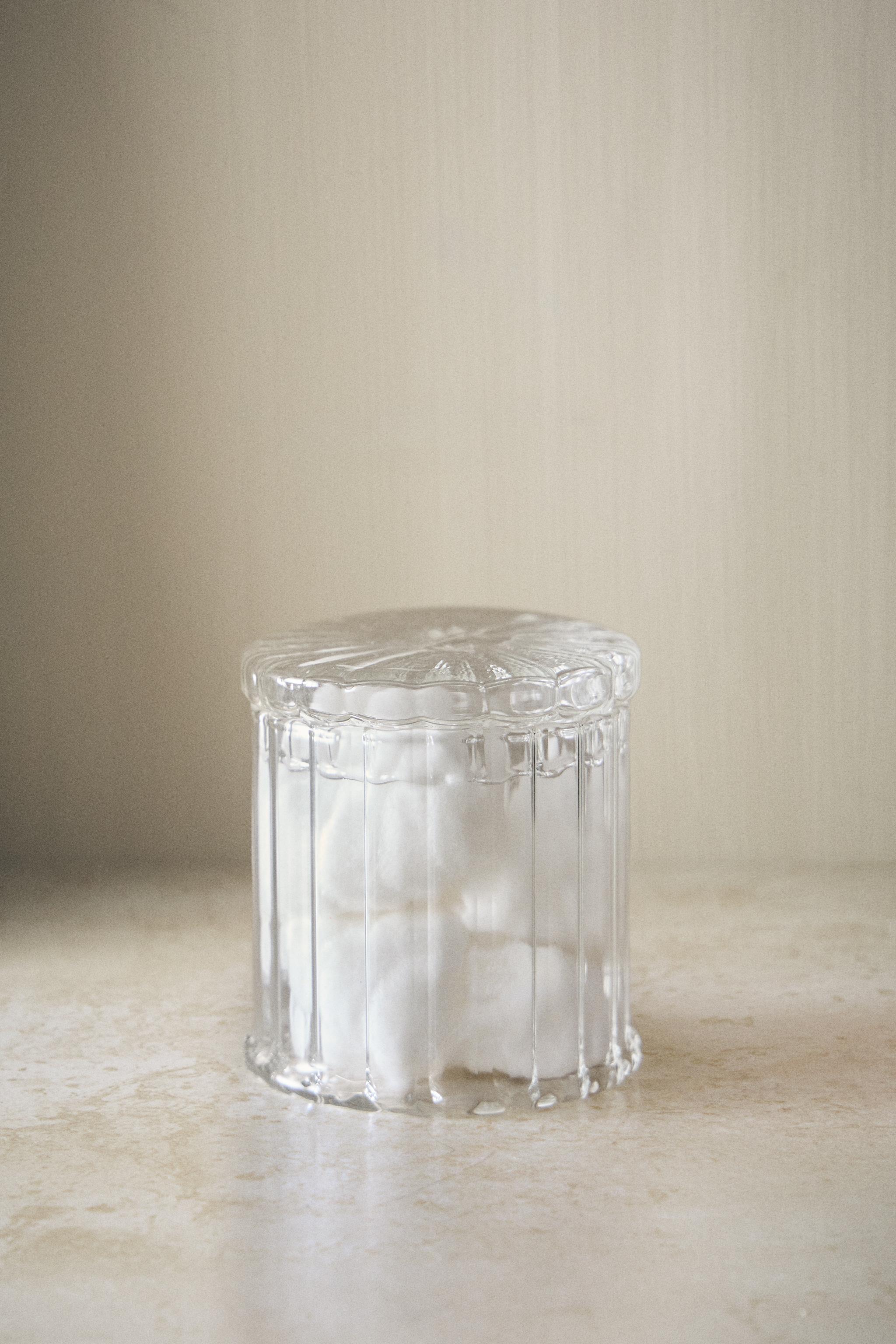 BOROSILICATE BATHROOM ORGANIZER JAR